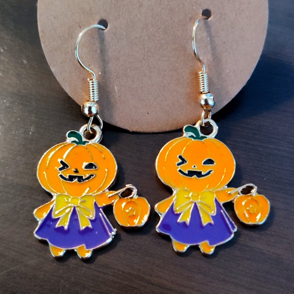 Pumpkin Earrings (Nickel Free)NWOT